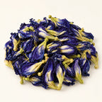 Butterfly Pea Flowers — 50g on a warm ivory studio background