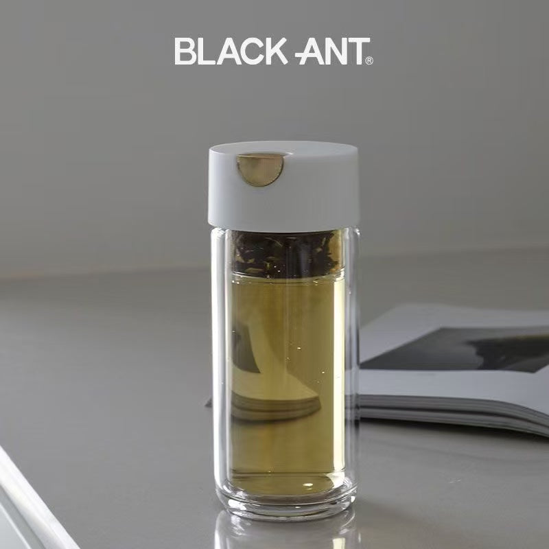Double-Wall Glass Tea Infuser Bottle