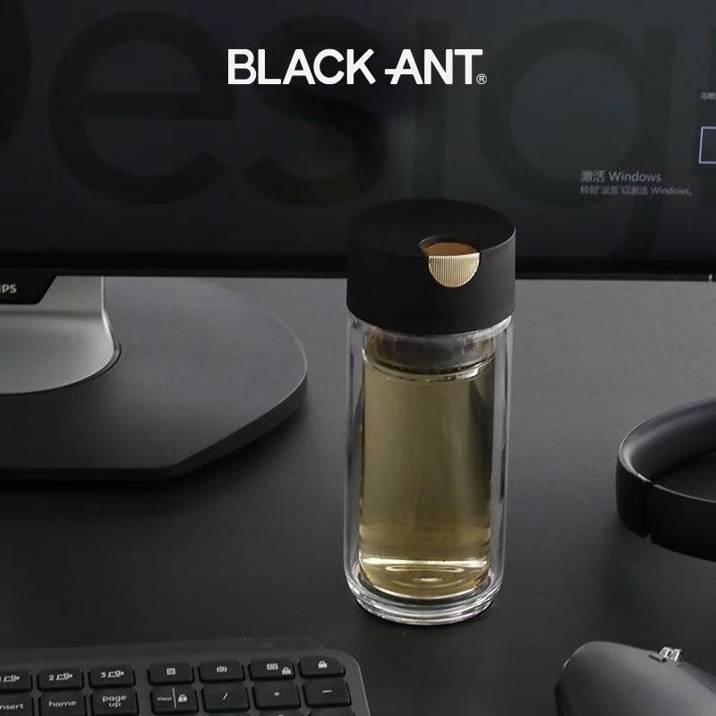 Double-Wall Glass Tea Infuser Bottle