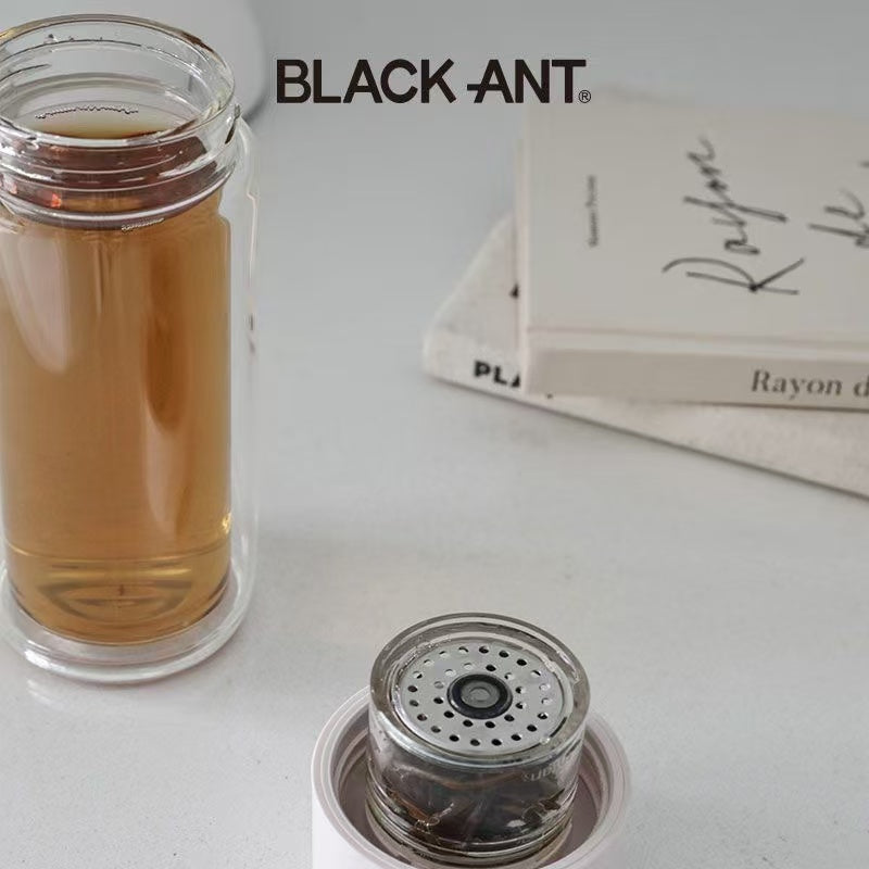 Double-Wall Glass Tea Infuser Bottle