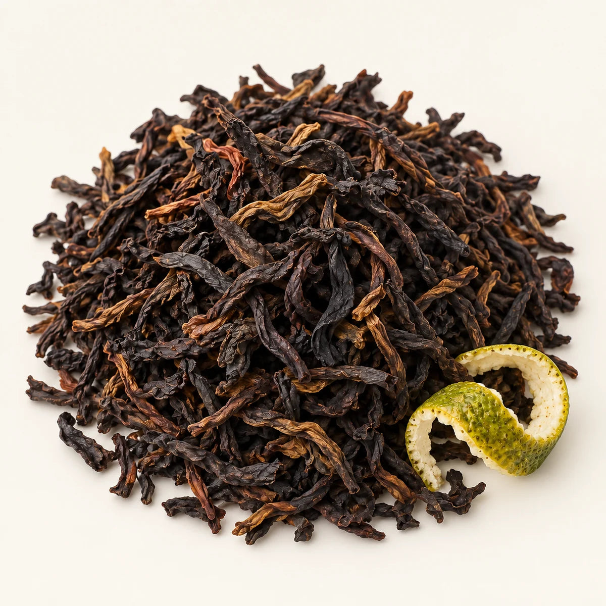 Earl Grey Black Tea — 3 oz on a warm ivory studio background