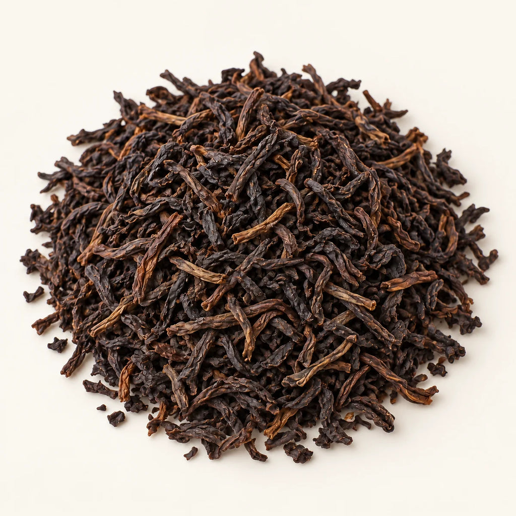 English Breakfast Black Tea — 3 oz on a warm ivory studio background