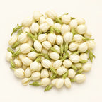 Jasmine Flower Tea — 20g on a warm ivory studio background