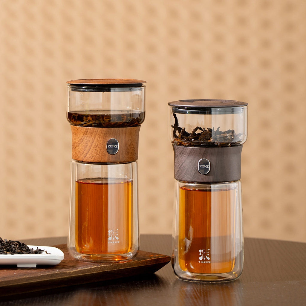 One-Touch Glass Tea Infuser Bottle