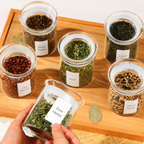 Glass Tea Storage Jars with Sealed Lids