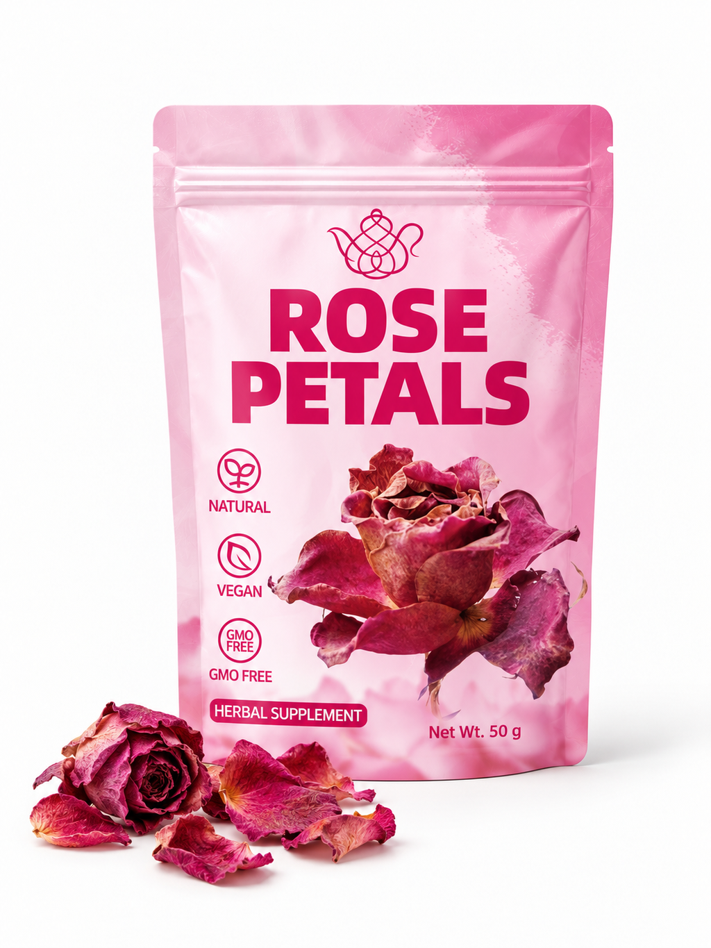 Dried Rose Petals — 50g