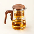 Magnetic Glass Teapot — 520ml / 720ml on a warm ivory studio background