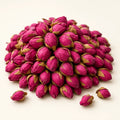 Rose Bud Tea — 50g on a warm ivory studio background