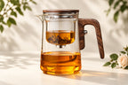 Lunel Glass Teapot — Shannam ivory product portrait