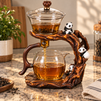 Panda Glass Teapot