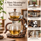 Panda Glass Teapot