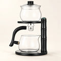 Tea Lady Glass Brewing Set — 350ml on a warm ivory studio background