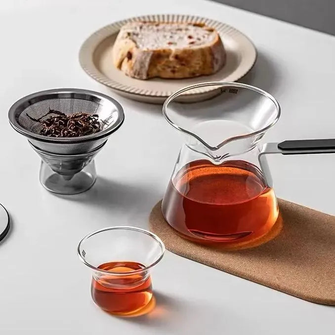 Glass Tea Infuser Pot & Cup Set