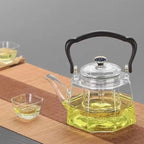 Octagonal Glass Tea Kettle