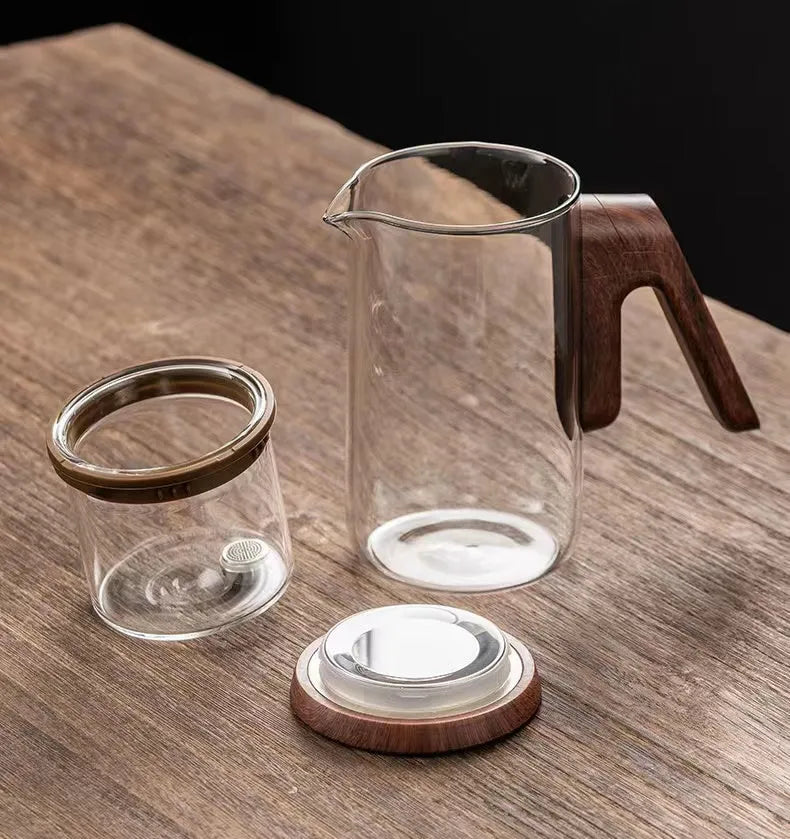 Semi-Automatic Glass Tea Brewing Set