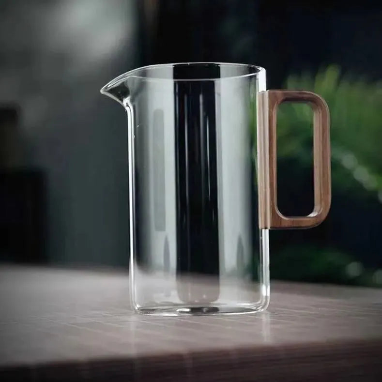 Glass Tea Brewing Set with Wood Base