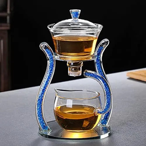 Blue Palace Glass Tea Set