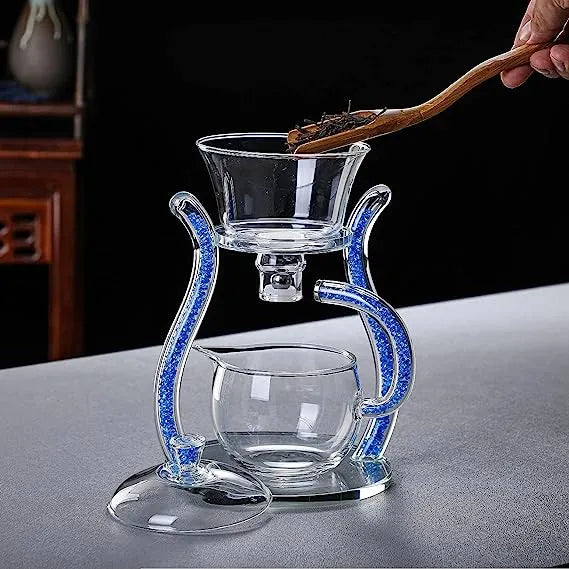 Blue Palace Glass Tea Set