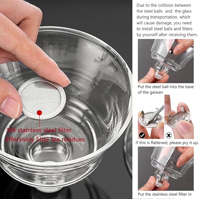 Magnetic Glass Gongfu Tea Set — 250ml