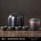 Travel Tea Set — 1 Pot, 4 Cups