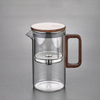 Press-Lid Glass Infuser Teapot