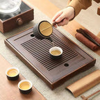Bamboo Tea Tray with Storage