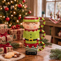 Winter Tale Stacking Mugs — Elf design stacked as one festive character